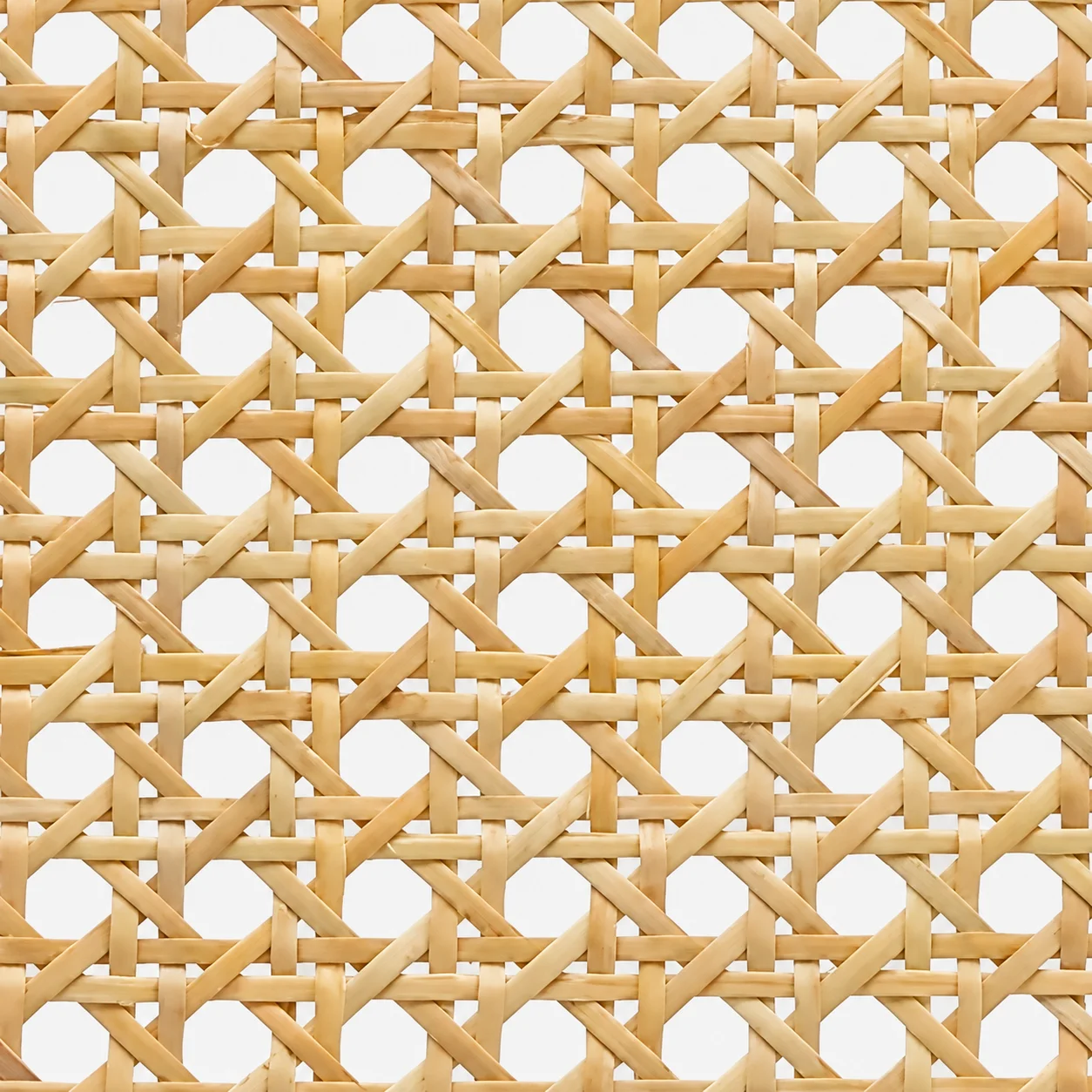 Vista frontal de pajilla octagonal, con tiras cruzadas y aberturas de ocho lados.